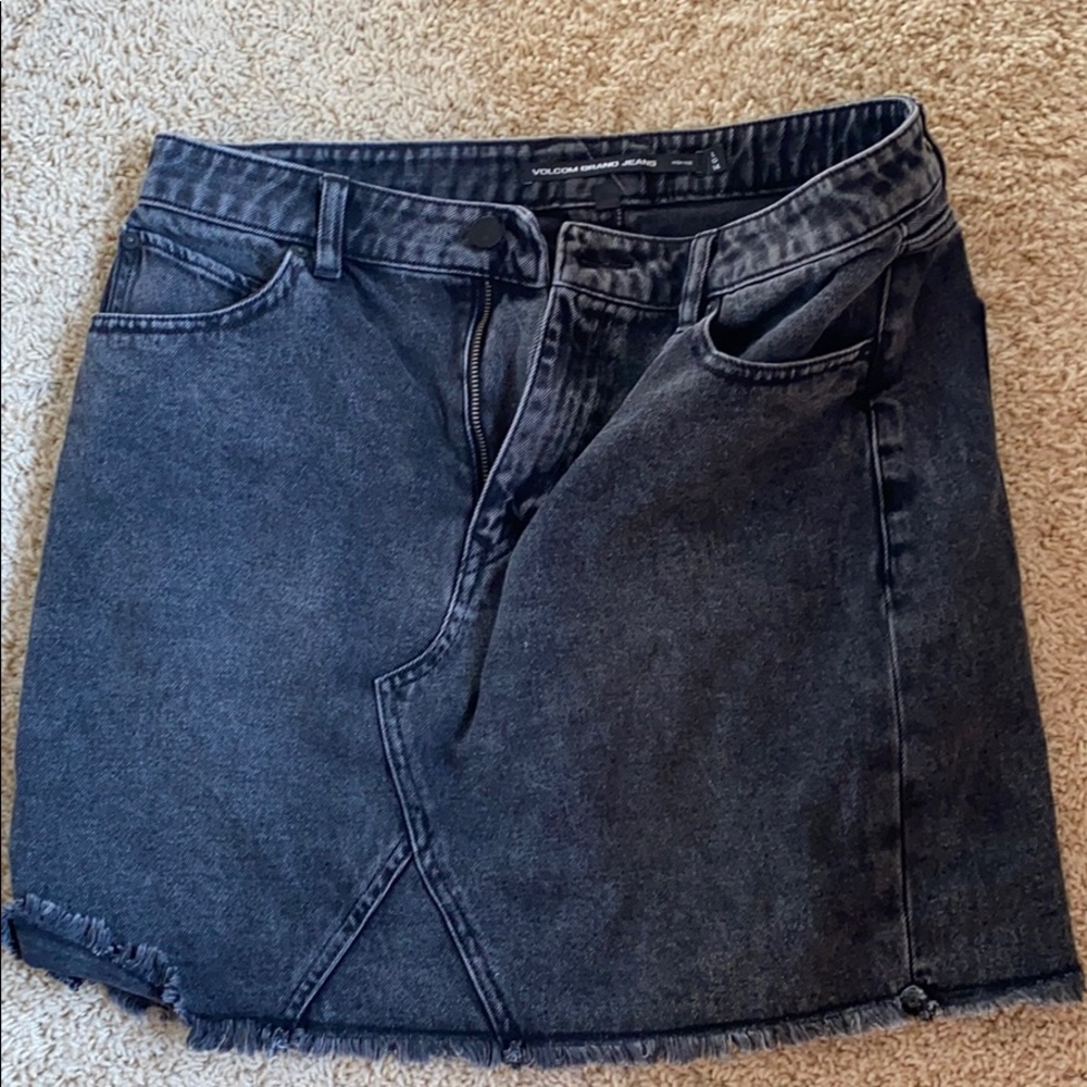 volcom brand jeans- high rise skirt